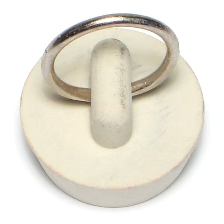 Midwest Fastener 1" x 0.4" White Rubber Stoppers 4PK 76761